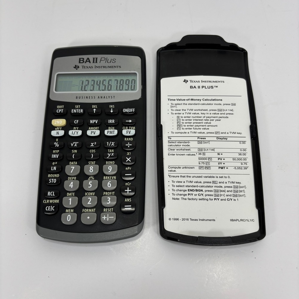 Texas Instruments BA II Plus Calculator Financial Business Analyst